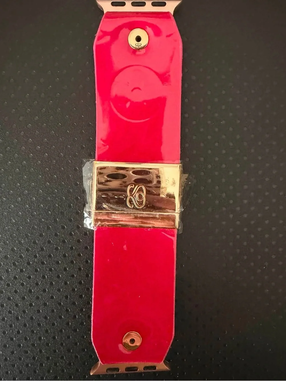 Spark*l Hot Pink Vernis Patent Leather Watch Band for Women